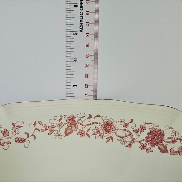 Woolworth Vintage Floral Pink and White Ceramic Bowl - Picture 4 of 6